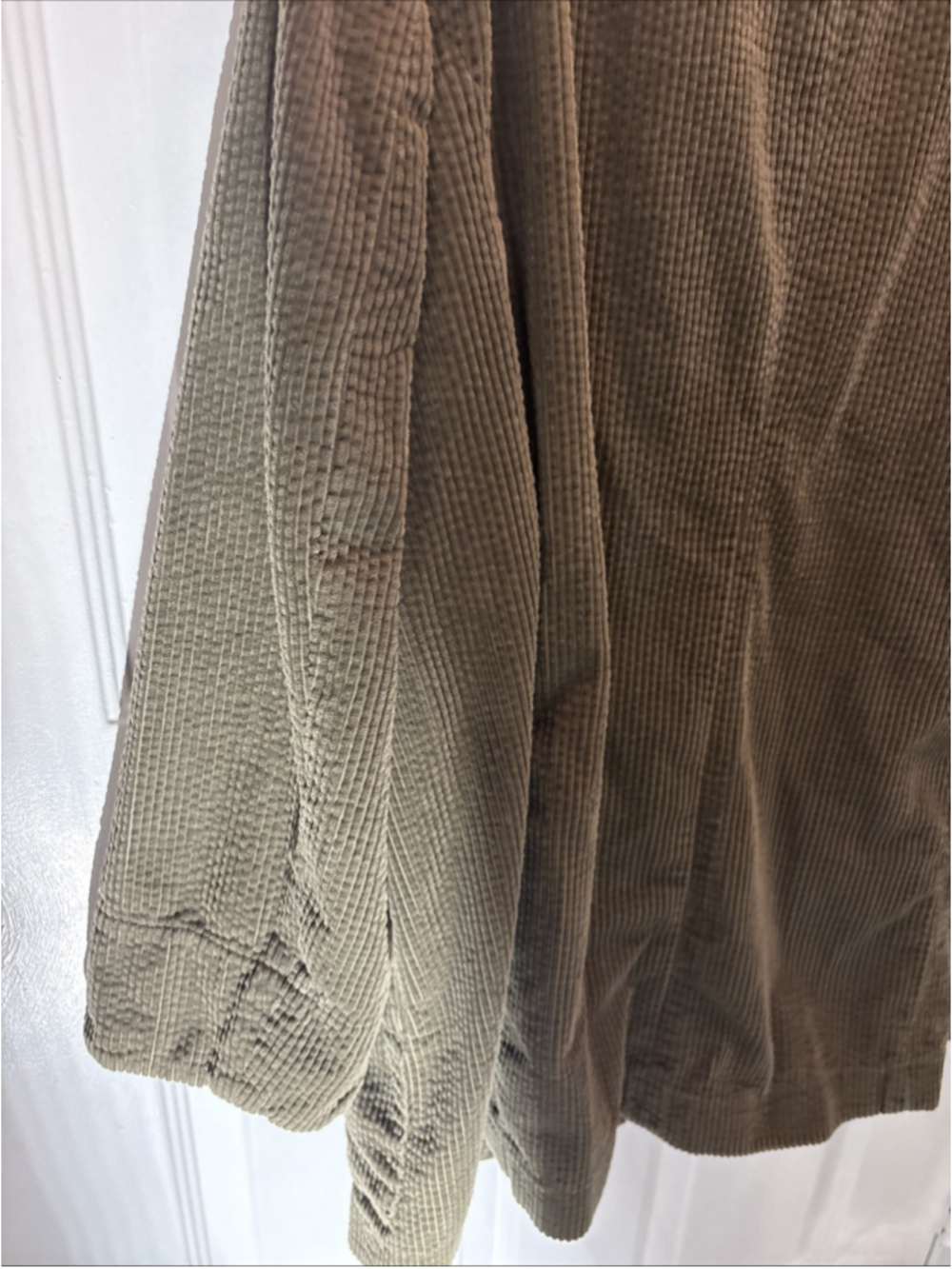 J. Jill Olive Green 100% Cotton Women's Jacket 2X 1138 - Picture 14 of 16